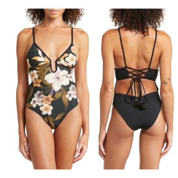 Maaji Women's Black Sapphire Ulani One Piece Size Small - Picture 1 of 7